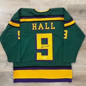 Jesse Hall Mighty Ducks Jersey - Signed